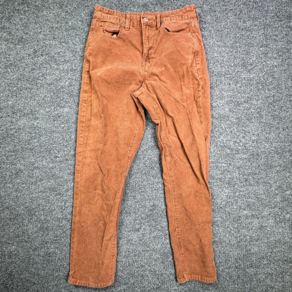 American EagleCorduroy Pants Womens 6 Regular Rust Brown  Super Stretch Slim Fit